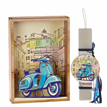 ADOREX ΛΑΜΠΑΔΑ ΠΛΑΚΕ ΚΟΝΤΗ ΜΕ ΞΥΛΙΝΟ ΚΑΔΡΑΚΙ- ΒΕΣΠΑ