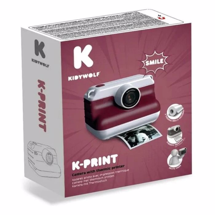 KIDYWOLF FOTOGAFIKI MIXANI ME ThERMIKI EKTuPOSI- KOKKINI INSTANT CAMERA