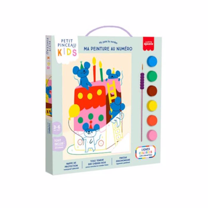 PETIT PINCEAU SET PAIDIKI ZOGAFIKI ME ARIThMOuS- YUMMY