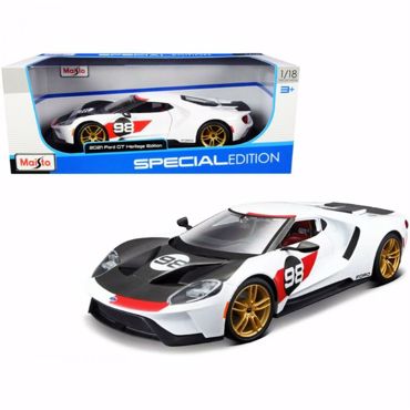 MAISTO 1/18 2021 FORD GT HERITAGE EDITION