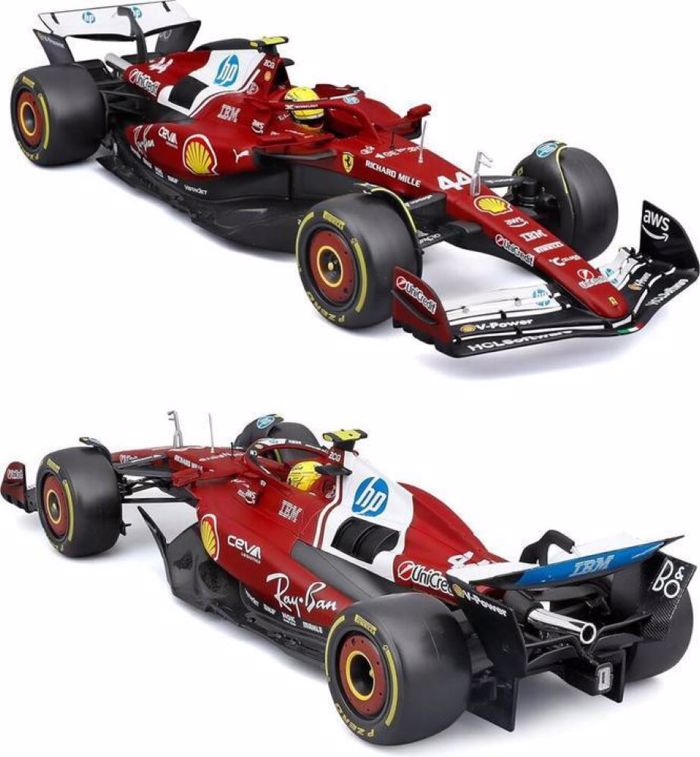 BURAGO 1/18 FERRARI F1 SF-25 WITH DRIVER