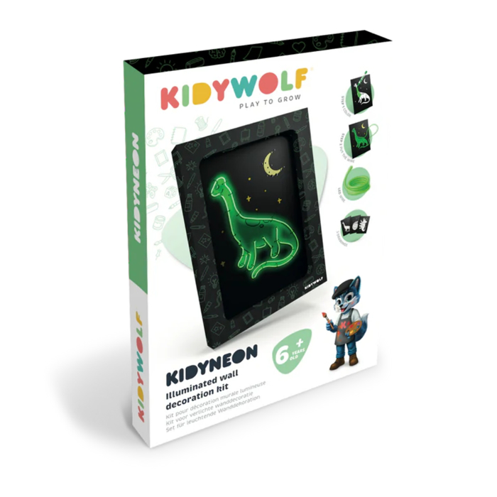 KIDYWOLF SET XEIROTEXNIAS ME NEON NIMATA KAI 3 KARTES- DEINOSAuROI