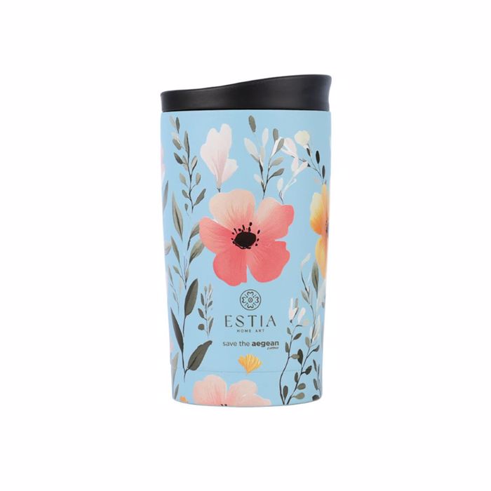 ESTIA ThERMOS TRAVEL MUG SAVE THE AEGEAN 350ml SKY GARDEN