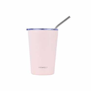 HOMELY ΘΕΡΜΟΣ COFFEE MUG 400ml ROSE QUARTZ