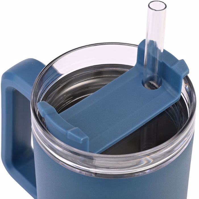 HOMELY ThERMOS STRAW TUMBLER 900ml INDIGO BLUE