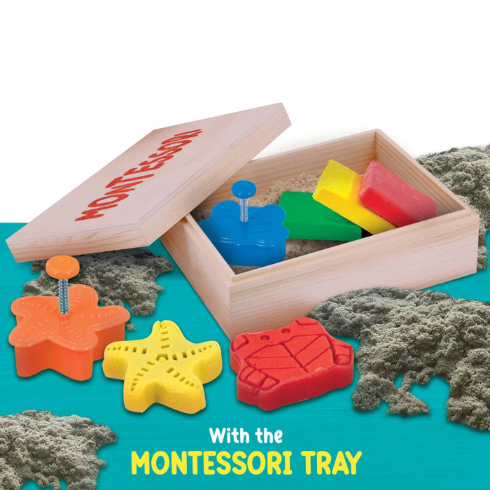 LISCIANI MONTESSORI SET KATASKEuON ME AMMO KAI PLASTELINI
