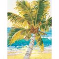 DIAMOND DOTZ PALM TREE ME KORNIZA  20*15CM