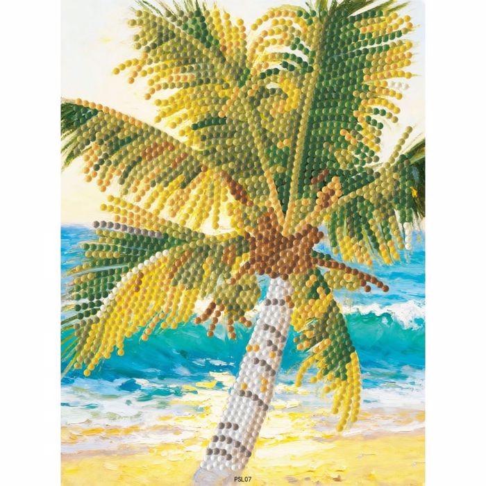 DIAMOND DOTZ PALM TREE ME KORNIZA  20*15CM