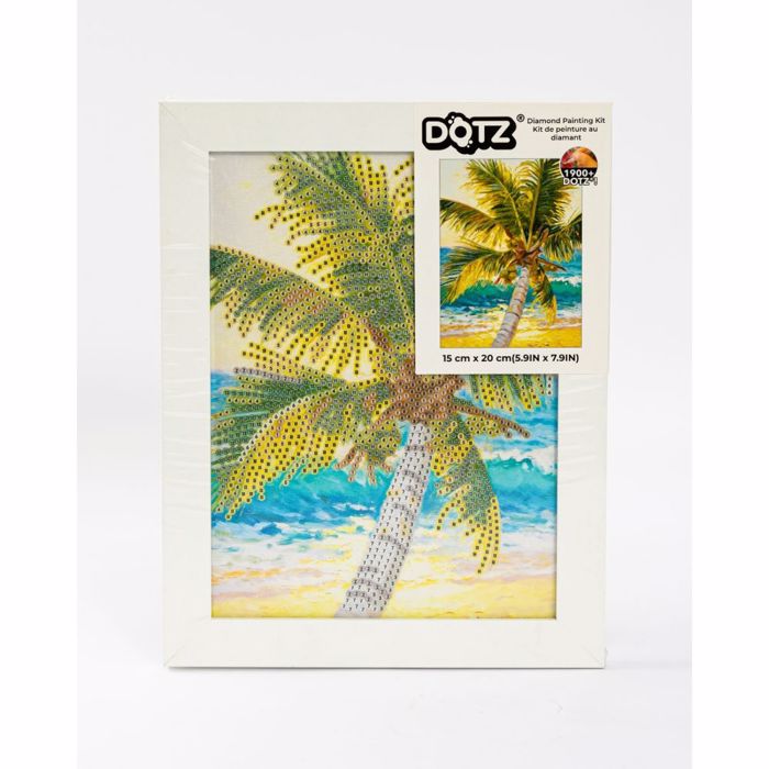 DIAMOND DOTZ PALM TREE ME KORNIZA  20*15CM
