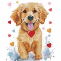 DIAMOND DOTZ PUPPY LOVE  ME KORNIZA  20*15CM