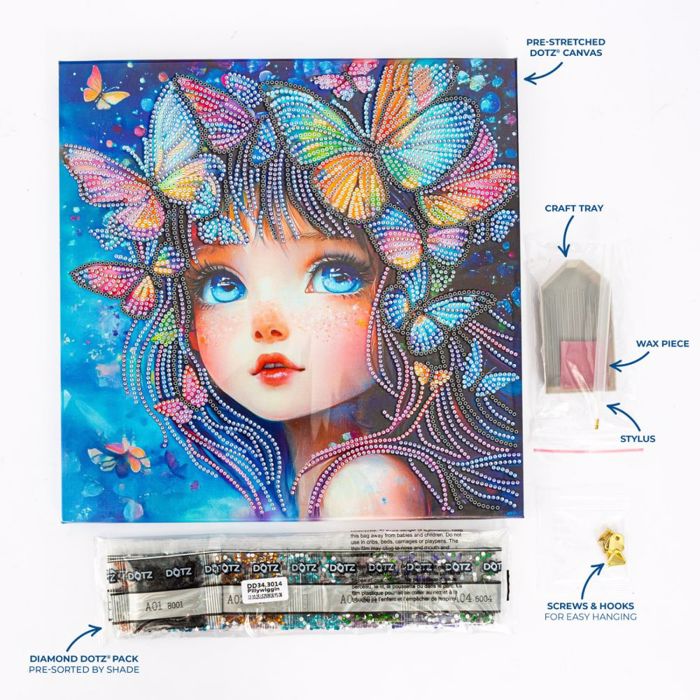 DIAMOND DOTZ PILLYWIGGIN ME KORNIZA  30*30CM
