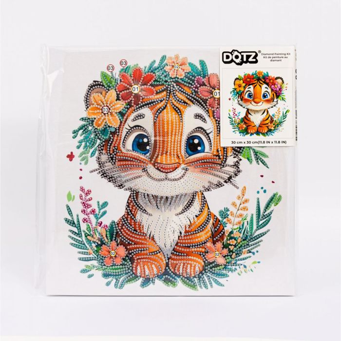 DIAMOND DOTZ FLOWER CUBE ME KORNIZA  30*30CM