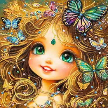 DIAMOND DOTZ PIXIE ΜΕ ΚΟΡΝΙΖΑ  30*30CM
