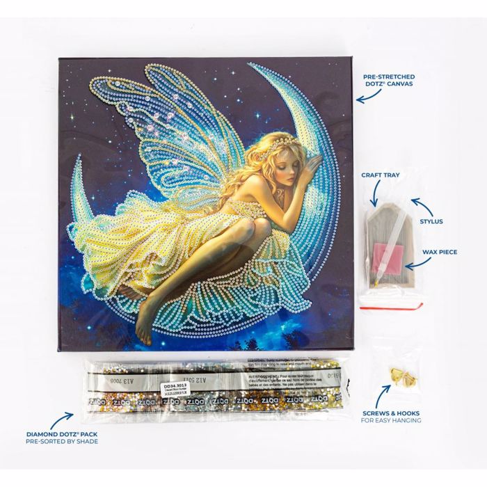 DIAMOND DOTZ CRESENT MOON SLUMBER ME KORNIZA  30*30CM
