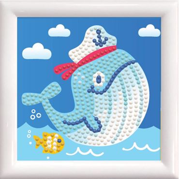 DIAMOND DOTZ WHALE SONG ΣΕ ΚΑΜΒΑ 12*12CM