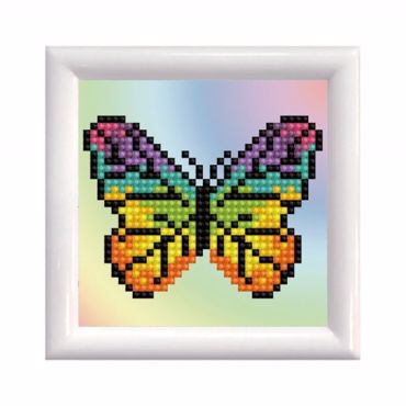 DIAMOND DOTZ RAINBOW BUTERFLY ΣΕ ΚΑΜΒΑ 12*12CM