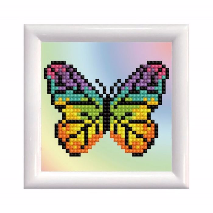 DIAMOND DOTZ RAINBOW BUTERFLY SE KAMBA 12*12CM