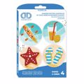 DIAMOND DOTZ VACATION COASTERS 9.8*9.8CM