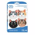 DIAMOND DOTZ CATS COASTERS 9.8*9.8CM
