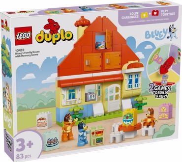 10459 LEGO BLUEY'S FAMILY HOUSE WITH MEMORY GAME 83pcs