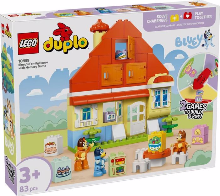 10459 LEGO BLUEY'S FAMILY HOUSE WITH MEMORY GAME 83pcs