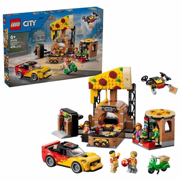 60496 LEGO PIZZA EXPERIENCE WITH VEHICLES 494pcs