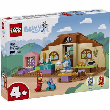 11221 LEGO SCHOOL WITH RUSTY AND BLUEY 106pcs