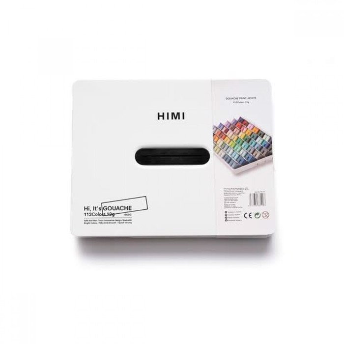 HIMI TEMPERES TWIN CUP GOUACHE SET 112xr. WHITE CASE