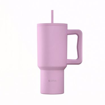 ESTIA ΘΕΡΜΟΣ STRAW TUMBLER XL SAVE THE AEGEAN 900ml LAVENDER