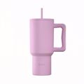 ESTIA ThERMOS STRAW TUMBLER XL SAVE THE AEGEAN 900ml LAVENDER