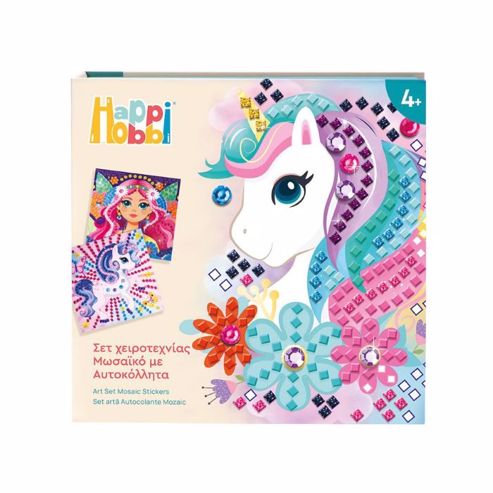 HAPPIHOBBI SET XEIROTEXNIAS MOSAIKO ME AuTOKOLLITA