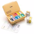 HIMI TEMPERES TWIN CUP GOUACHE SET 12xr. YELLOW  CASE