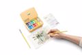 HIMI TEMPERES TWIN CUP GOUACHE SET 12xr. YELLOW  CASE