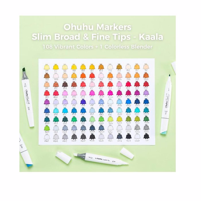 OHUHU MARKADOROI ALKOOLIS KAALA BRUSH & CHISEL SET 108tmx