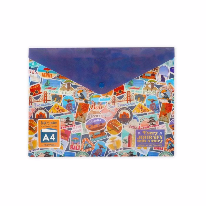 LEGAMI FAKELOS ME KOuMPI A4 FOLD & ORDER -TRAVEL STICKERS