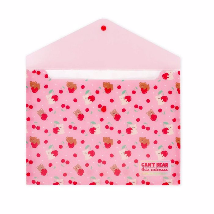 LEGAMI FAKELOS ME KOuMPI A4 FOLD & ORDER -TEDDY CHERRY