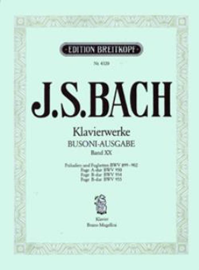 J.S.BACH - KLAVIERWERKE (BUSONI-AUSGABE)